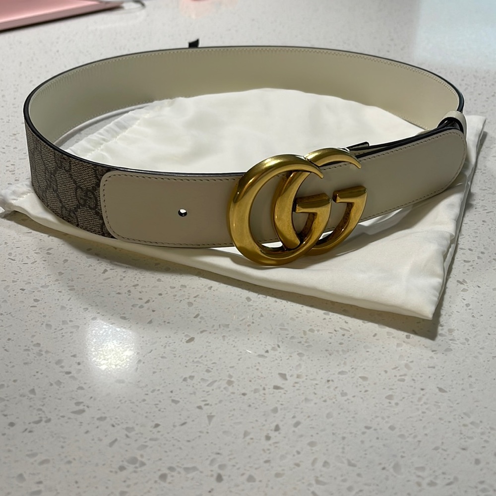 Gucci marmont wide belt